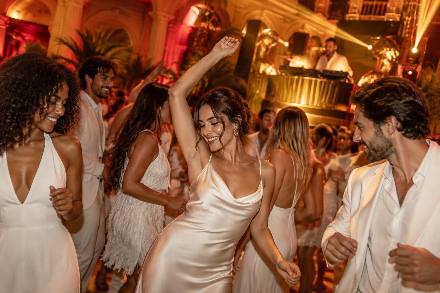 Public vibrant lors d’une soirée